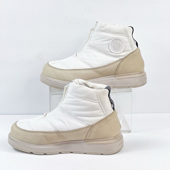 Canada Goose Cypress Puffer Boots Womens Size 6 White Lightweight Warmth - Picture 5 of 16